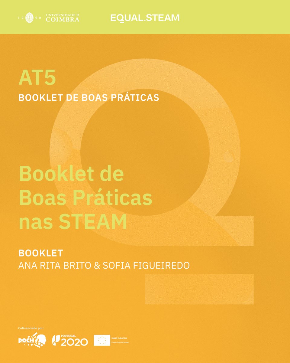 Gostavas de encontrar boas práticas nas STEAM reunidas num mesmo documento? O Booklet de Boas Práticas nas STEAM é um manual de fácil acesso sobre estratégias de intervenção e boas práticas no que diz respeito à igualdade de género. Consulta o documento: buff.ly/3QoVjjY