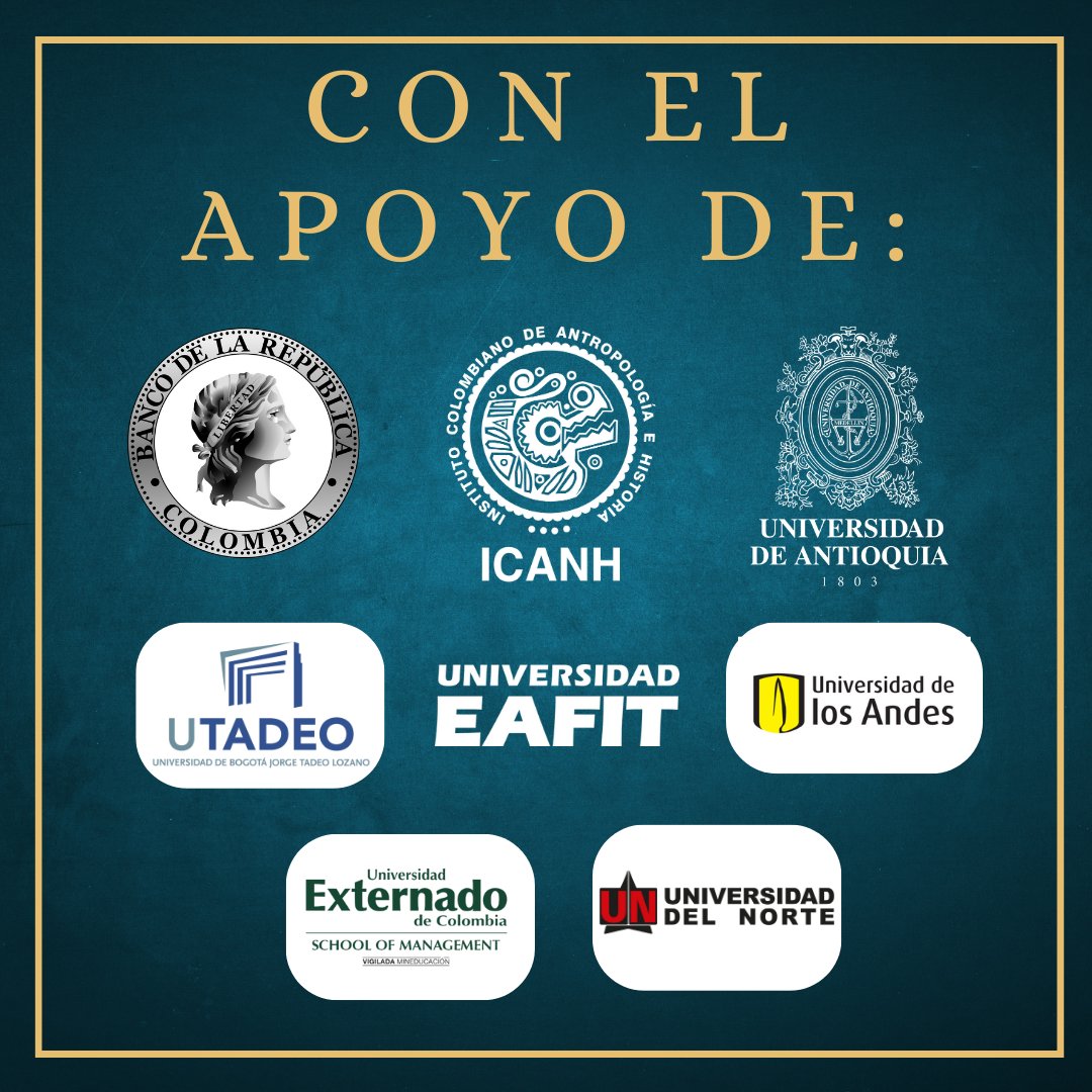 asocolhee's tweet photo. #CongresoColombianoEconHis #Convocatoria Invitamos a postular su ponencia en 1 de 9 ejes. Síganos para conocerlos.
Fecha cierre: 10 de agosto
Organizan: #ACHEE @RedEconomica U. de Cartagena
Eje 5. Relaciones Estado-Economía, regulación económica y política económica. https://t.co/ezisB1jkoW