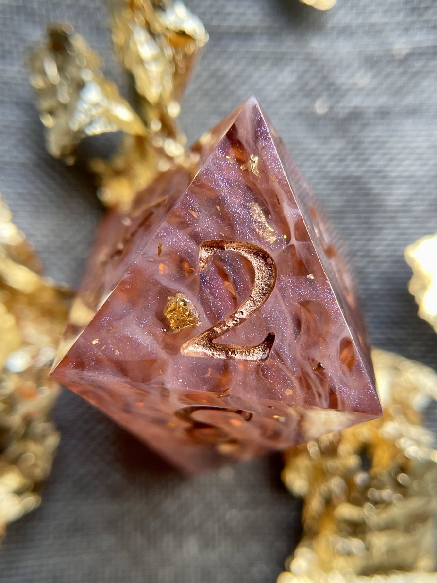 Rose Myths 
Available today in my patreon sale!!! 
#handmadedice #dnd #dice