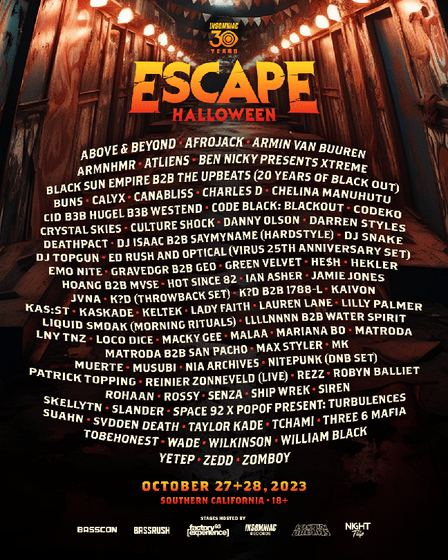 GlobalDanceGDE's tweet image. 🚨 BREAKING - Escape Halloween 2023 Lineup Announced 🥵🎃

Which DJs are YOU excited to see this Fall?

Last Minute Presales ►tinyurl.com/EscapeHallowee…