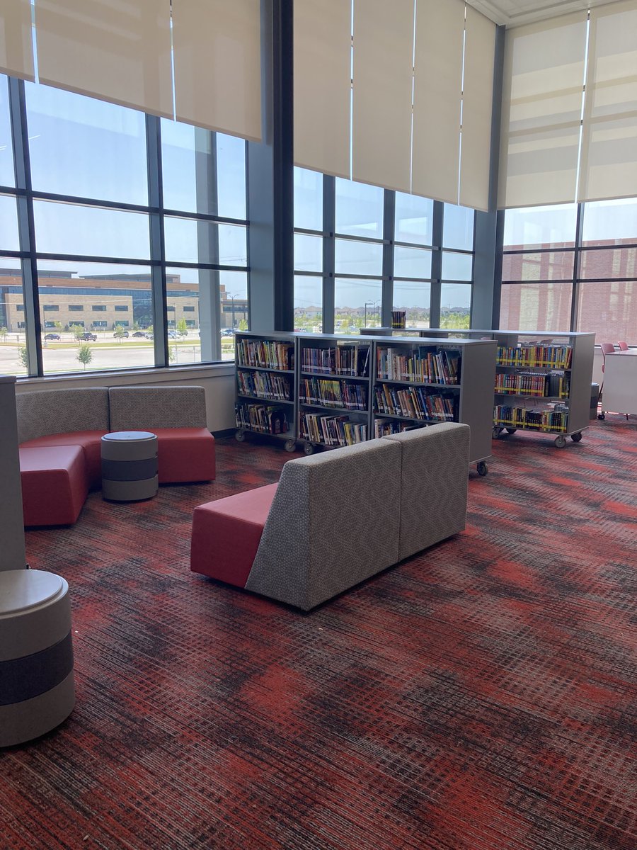 lexseifert's tweet photo. @debramarshall @PermaBoundBooks @FISD_Libraries Wilkinson MS is ready for students and teachers! Thanks for entrusting this important work into our care @PermaBoundBooks and @debramarshall . https://t.co/IPTmINHgeH