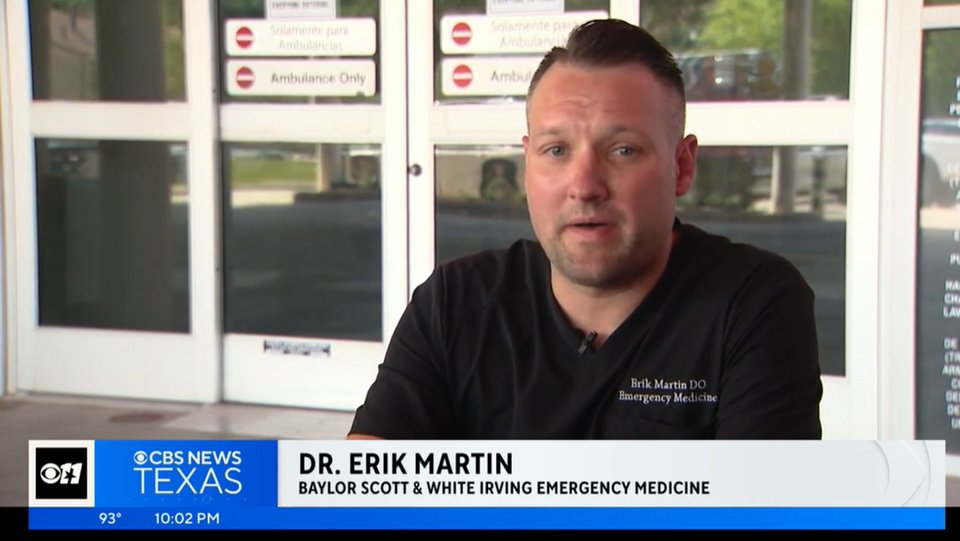 Extreme heat in North Texas can cause dangerous conditions for residents. A @bswhealth Emergency Medicine doctor shares what they do for patients with heat-related illnesses. @jdmiles11 with @CBSNewsTexas shares this inside look. bit.ly/45744Du