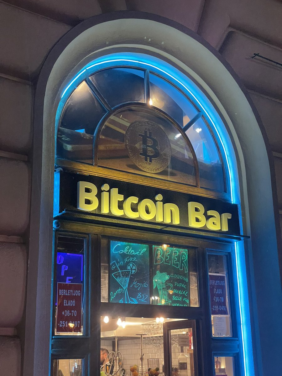 Somewhere in Budapest. Finally some strong #btc energy