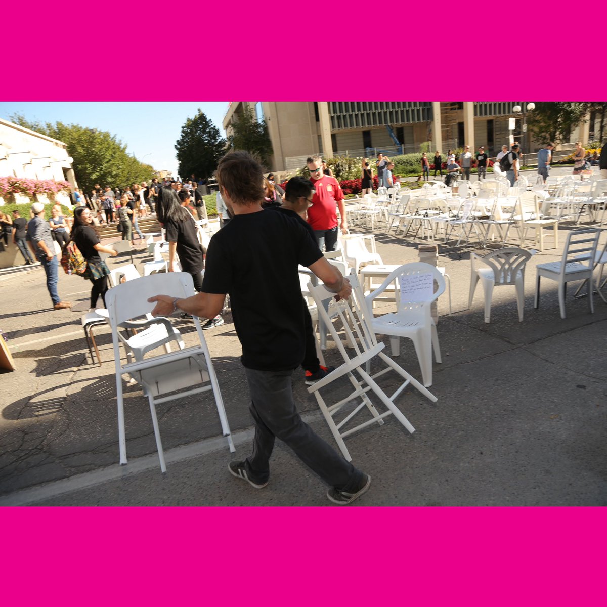 This week “From the Archives” is featuring Chair Your Idea, a competition run by 546 Architecture which culminated in a Downtown block party as a part of the Winnipeg Design Festival in 2015.