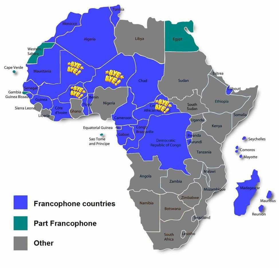 Qui  i Paesi africani da cui Parigi ha dovuto ritirare le proprie truppe nell'ultimo anno e mezzo.