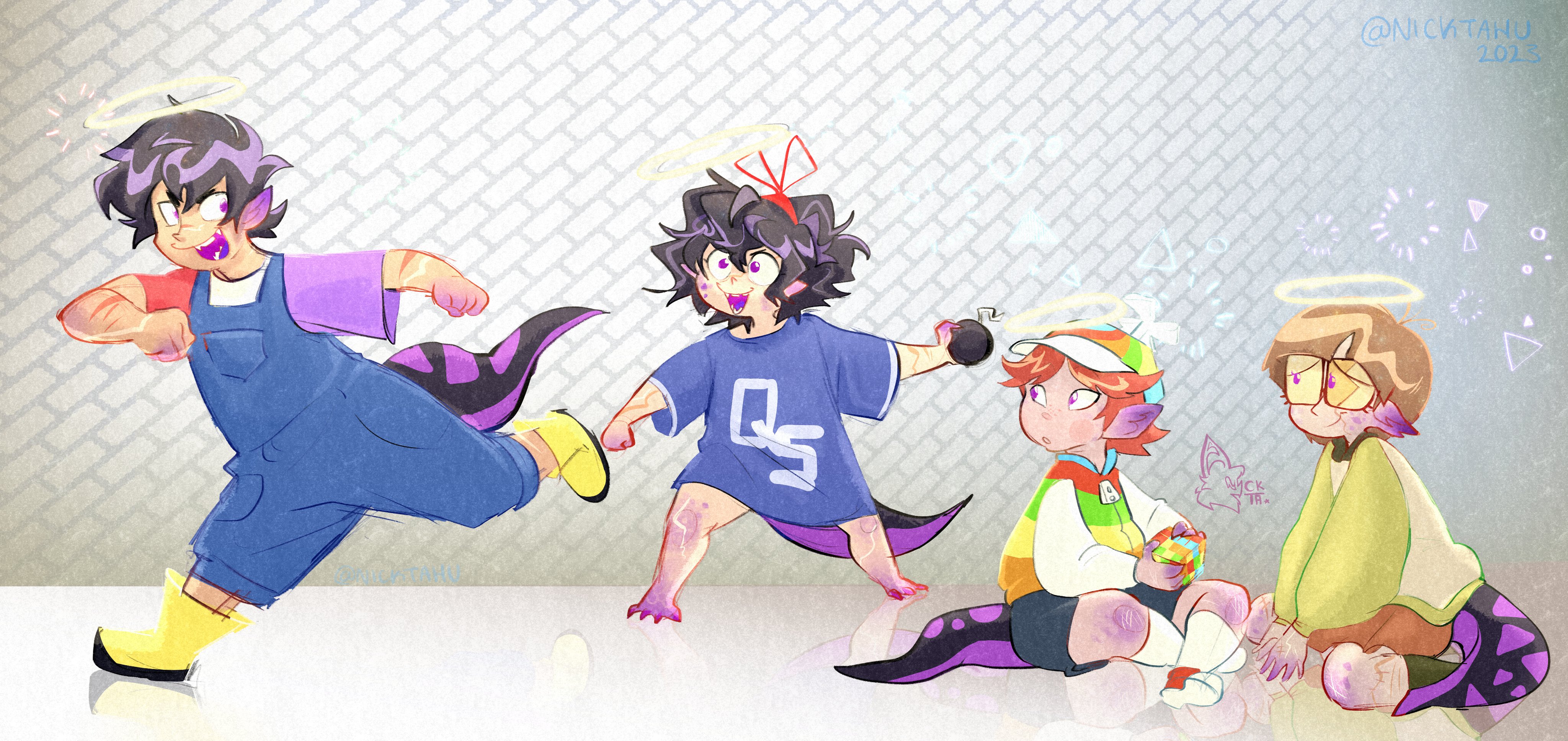 niceglitch on X: a bunch of egg kids! #qsmp #qsmpfanart   / X