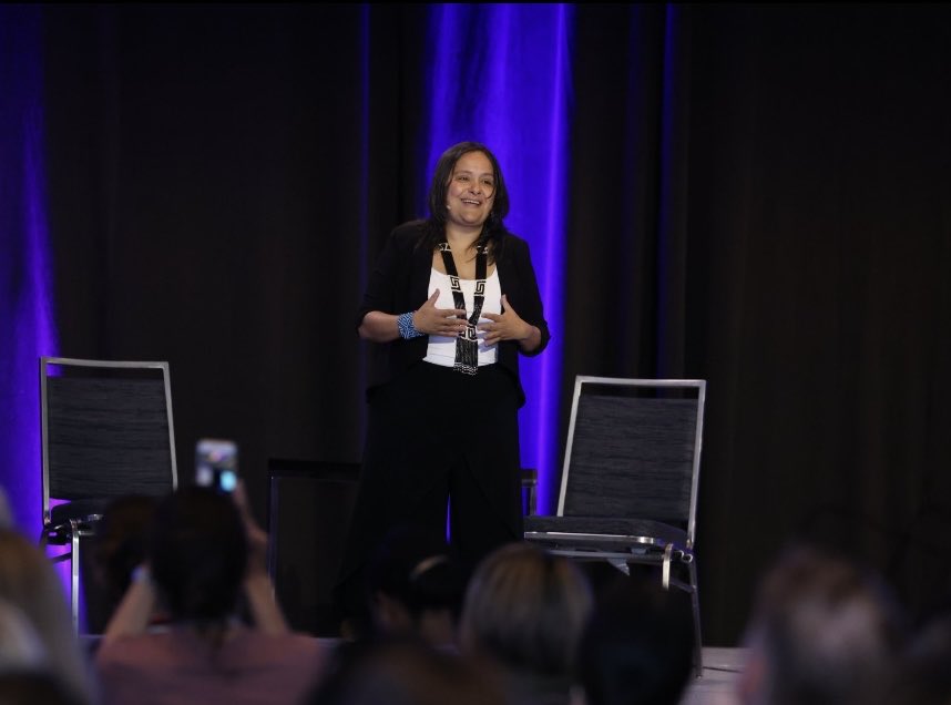 Day 1 #IBGC2023 started with a compelling keynote:Vanessa Andreotti calling us all to action to face humanity’s wrongs &amp; complex issues in order to foster healing towards a decolonial future. Proud to a #ISSedu silver sponsor. #decolonize #internationaleducation #nadineinspires