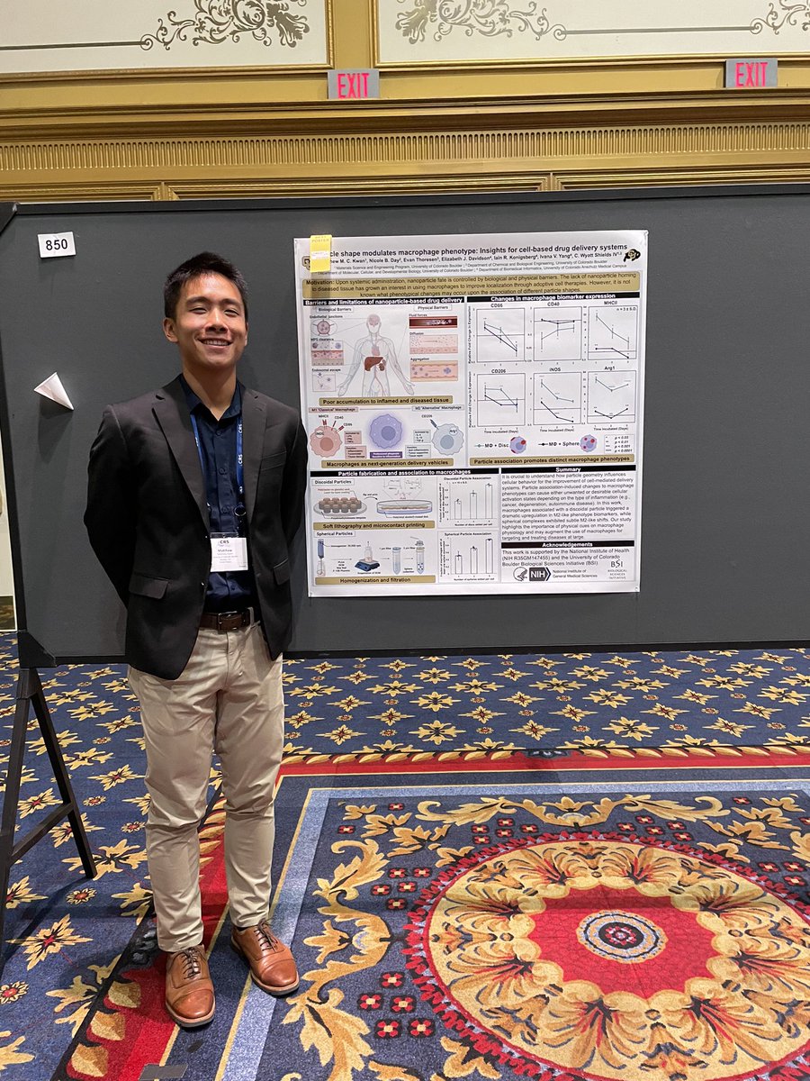 WyattShieldsIV's tweet photo. Update #2: First-year grad student Matt Kwan wins best poster award too! 🥳 https://t.co/lOjtDCKzKt