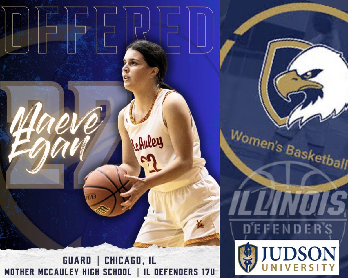Illinois Defenders (@ildefenders) on Twitter photo Congratulations to 2024 - Guard - Maeve Egan (<a href="/MaeveEgan/">Maeve Egan</a>) on her scholarship offer from Judson University WBB (<a href="/JudsonWBB/">Judson Women’s Basketball</a>) and Coach (<a href="/_mattrichter/">Matt Richter</a>). Way to go Maeve!! Congratulations to 2024 - Guard - Maeve Egan (<a href="/MaeveEgan/">Maeve Egan</a>) on her scholarship offer from Judson University WBB (<a href="/JudsonWBB/">Judson Women’s Basketball</a>) and Coach (<a href="/_mattrichter/">Matt Richter</a>). Way to go Maeve!!