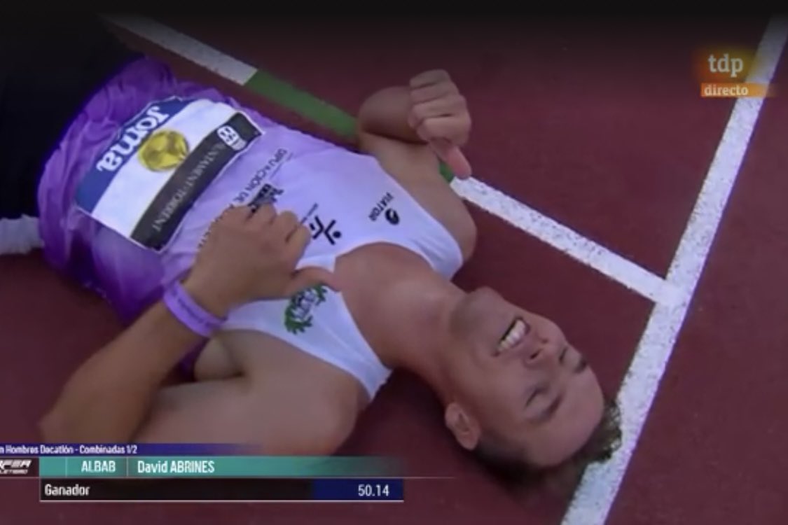 fatletismeib's tweet photo. #CEatletismo Torrent!
DAVID ABRINES, imponents 50.13 a la 1ª sèrie dels 400 metres que tanquen la 1ª jornada del decatló!
809 punts i suma de 4.068, bronze provisional a 109 del líder!
@atletismoRFEA @esportsIB @turismeiesports @dabrines7355 @TripleLongJump #InfoFAIB https://t.co/fOQoe5l1Kw