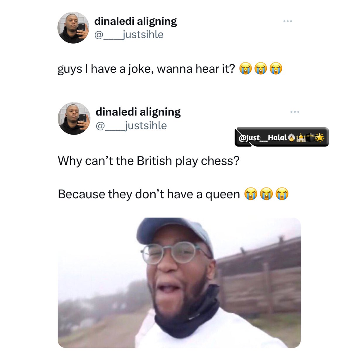 Twitter funny replies/videos.

1.  Ah 💀💀