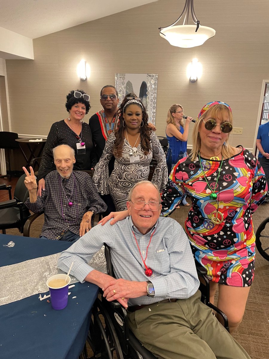 We were loving our Disco Fever Party last night!  Our culinary team out did themselves with a shrimp cocktail appetizer, surf &amp; turf main course and delicious carrot cake dessert!  The wonderful volunteers with Fusion 502 provided live music, sweet treats and door prizes.