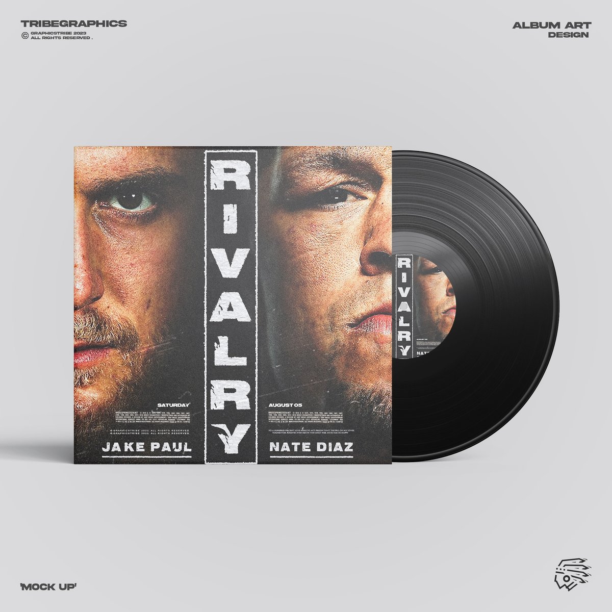TribeGraphics's tweet photo. Who's gonna win? Jake or Nate? 
.
#natediaz #jakepaul #pauldiaz #paulvsdiaz #dazn #boxing #poster #mma #motivation #coverart #albumart #flyer #mockup https://t.co/PFXQ00M8as