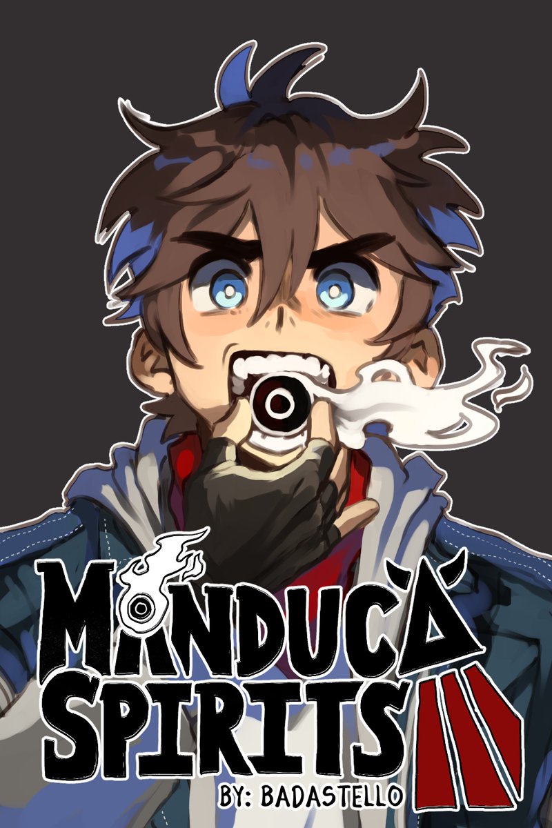 badastello's tweet photo. AHHHHH!!!! ITS FINALLY HERE! I'm announcing my "new" comic series "Manduca Spirits!" check it out here: https://t.co/mhowV4E8BE https://t.co/mBFq8bVKTK