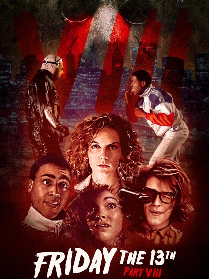 On this day in cinematic history,
Friday the 13th Part VIII: Jason Takes Manhattan, 1989.

#HorrorArt by Josh Spicer 
#HorrorCommunity