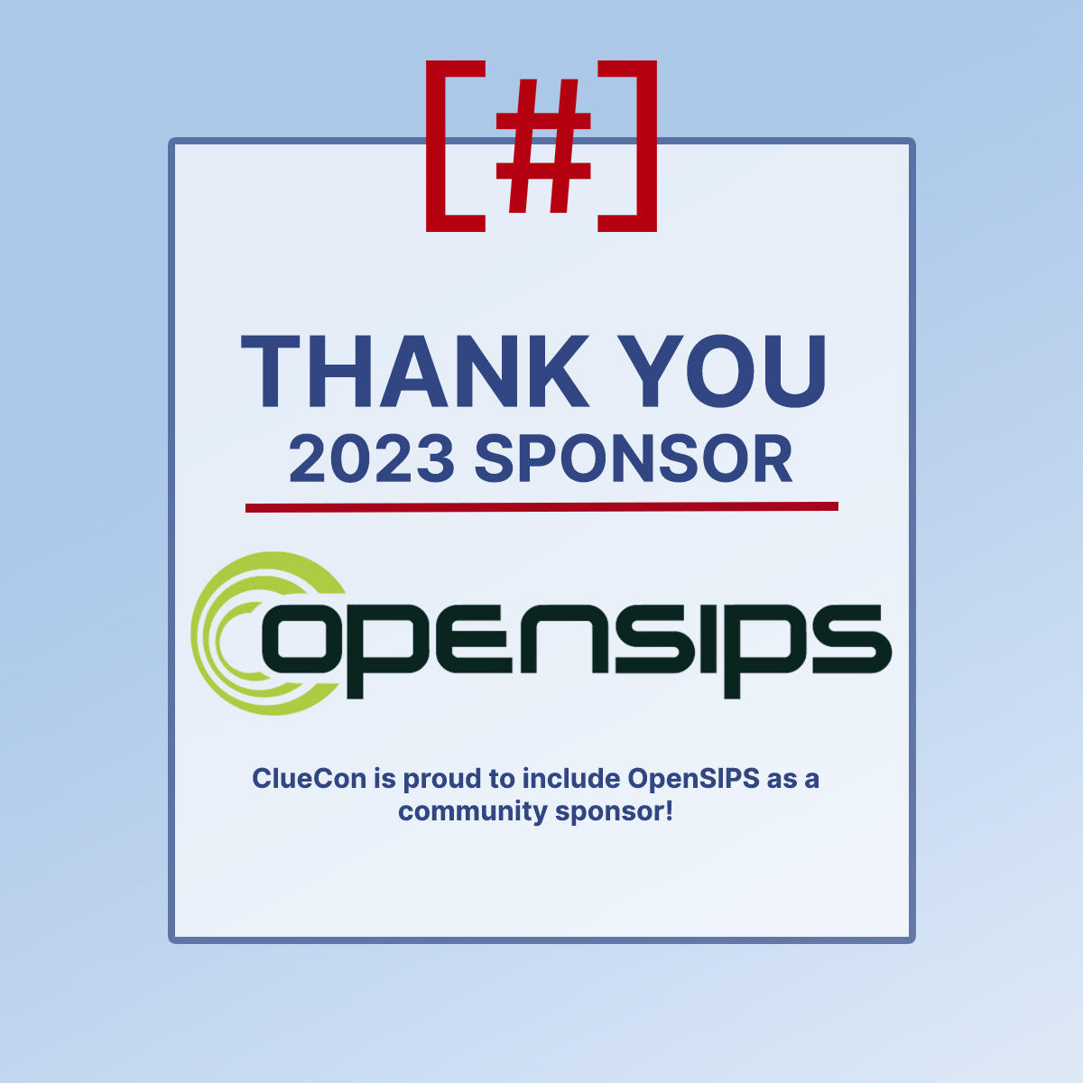 ClueCon (@cluecon) on Twitter photo <a href="/opensips/">OpenSIPS project</a> is an open-source SIP proxy/server for voice, video, IM, presence and other SIP extensions. Join the Lunch "N" Learn on Thursday August 17th at ClueCon.
Check out all of the ClueCon Lunch "N" Learn's at cluecon.com/training-works…
#cluecon2023 #lunchnlearn #opensource <a href="/opensips/">OpenSIPS project</a> is an open-source SIP proxy/server for voice, video, IM, presence and other SIP extensions. Join the Lunch "N" Learn on Thursday August 17th at ClueCon.
Check out all of the ClueCon Lunch "N" Learn's at cluecon.com/training-works…
#cluecon2023 #lunchnlearn #opensource