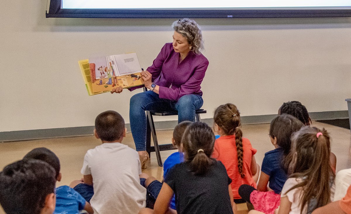 BexarCountyDA's tweet photo. Crystal Chandler &amp; her team @BexarCountyFJC do an amazing job w/ kids. They hosted their annual summer day camp today-part of the summer youth violence prevention program. As always, it was a HUGE success. #UpholdingJustice #TakingCareofKids #EndingDomesticViolence @BexarCounty https://t.co/y3aHR8KChO