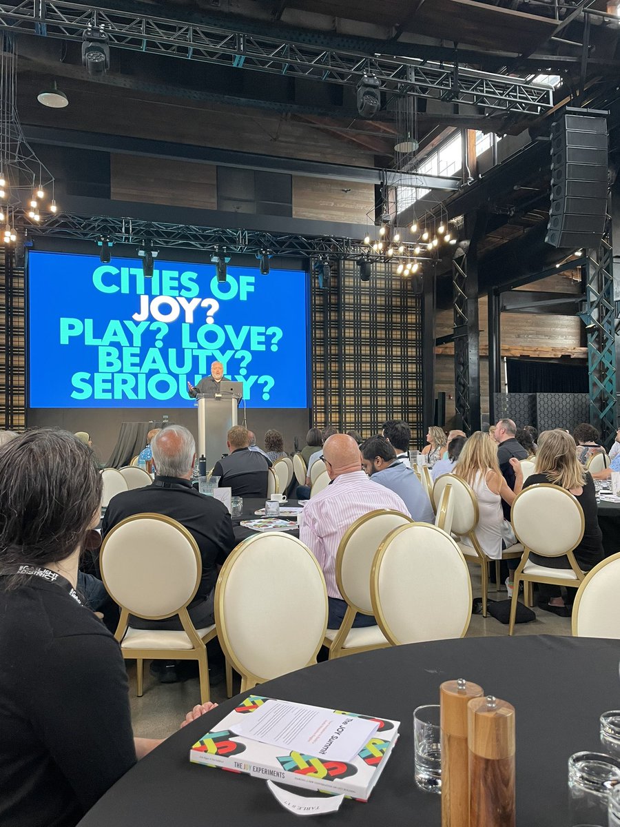 s_falcao's tweet photo. Such an inspiring day at the #joysummit talking about redesigning cities, and intentional placemaking that fosters community connections. #wrawesome
#citybuilding @brucemaudesign @KGreenbergTO @DailyTLJ #rethink #thinkdifferent https://t.co/Lr792YIhTW