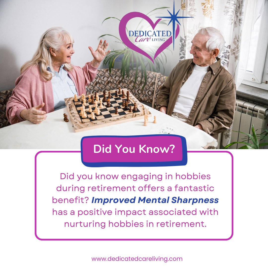 Embrace the joy of hobbies and reap the incredible benefits they offer. 🎨📚

#Twitter #TweetOfTheDay #TweetTime #business #seniorcare #homecare  #caregiver #careservices #caring  #healthcare #usa #bayarea #FridayFeeling #RetirementBliss #HobbiesForTheWin #SharperWithAge