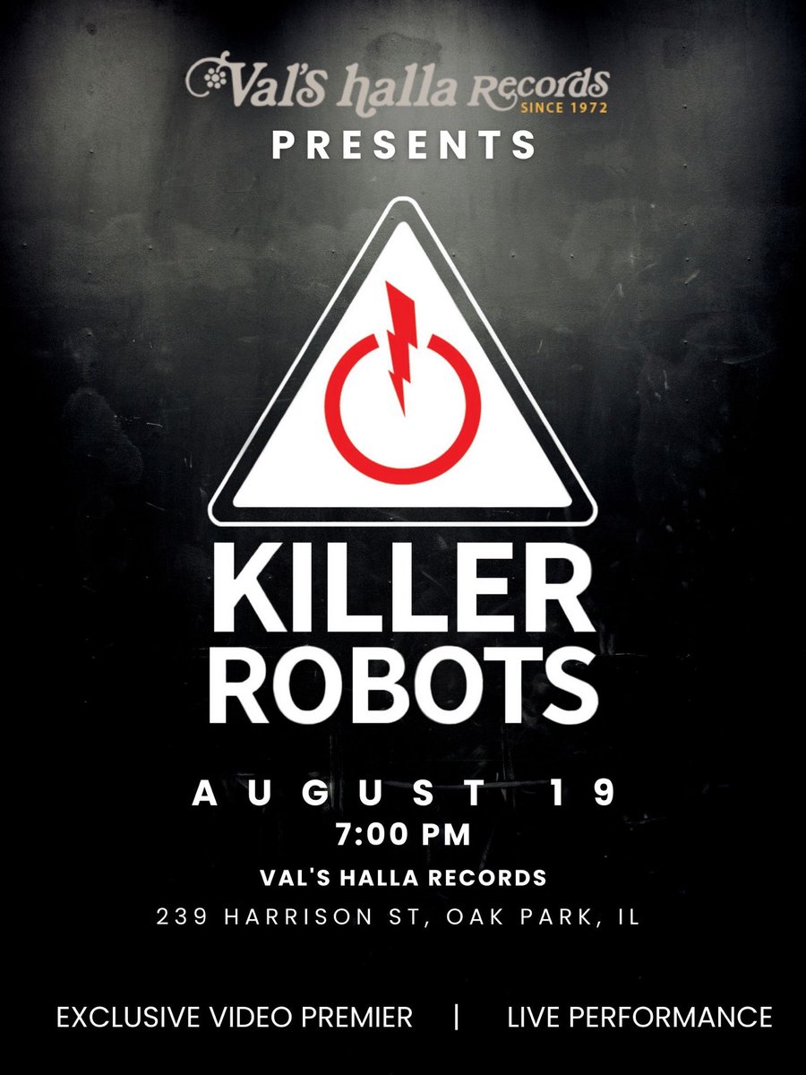 Upcoming show. Get tickets here: valshallarecords.com/product/killer… #rockandroll #punkrock #chicagomusic #livemusic