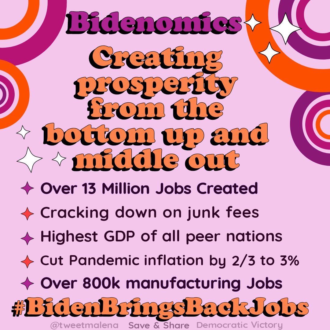 tweetMalena's tweet photo. @TeamPelosi There'sbeen more tham 2 million jobs created under President Biden—&amp; that's nearly 4 million more jobs than before the pandemic! So #VoteBlue 
#BidenBringsBackJobs https://t.co/18Uk78lAMd