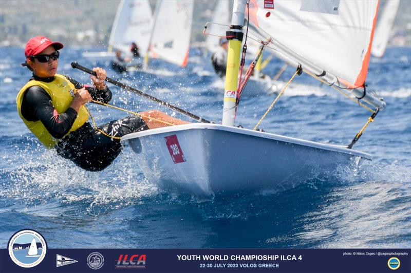 ILCA 4 Youth World Championships at Nautical Club of Volos &amp; Argonauts, Greece Day 4 - Perfect conditions to launch the final series yachtsandyachting.com/news/264872/?s…
