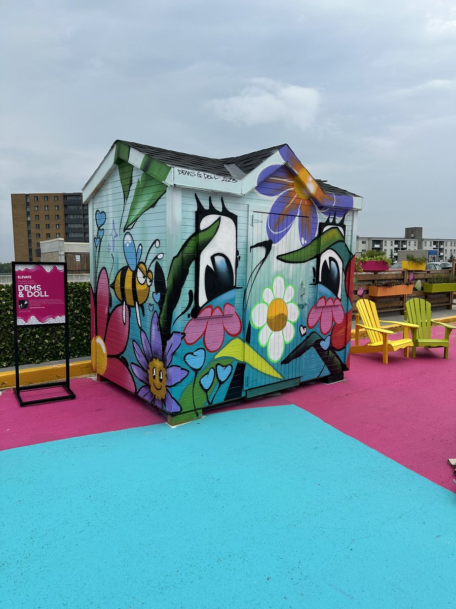 BLACKBOOKLife's tweet image. ELEVATE. @bayshoreottawa’s whimsical outdoor patio and garden opens tomorrow afternoon outside the Food Hall on 3. Escape the everyday, take in the pollinating greenery, lounge and unwind over a stunning ground mural. Stay tuned for exciting programming throughout the summer!🍭🐝