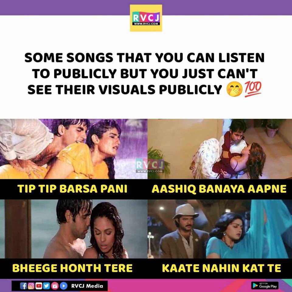 These songs😅
#tiptipbarsapaani #aashiqbanayaaapne #bheegehonthtere #kaatenahikatte #bollywood #bollywoodsongs #rvcjmovies