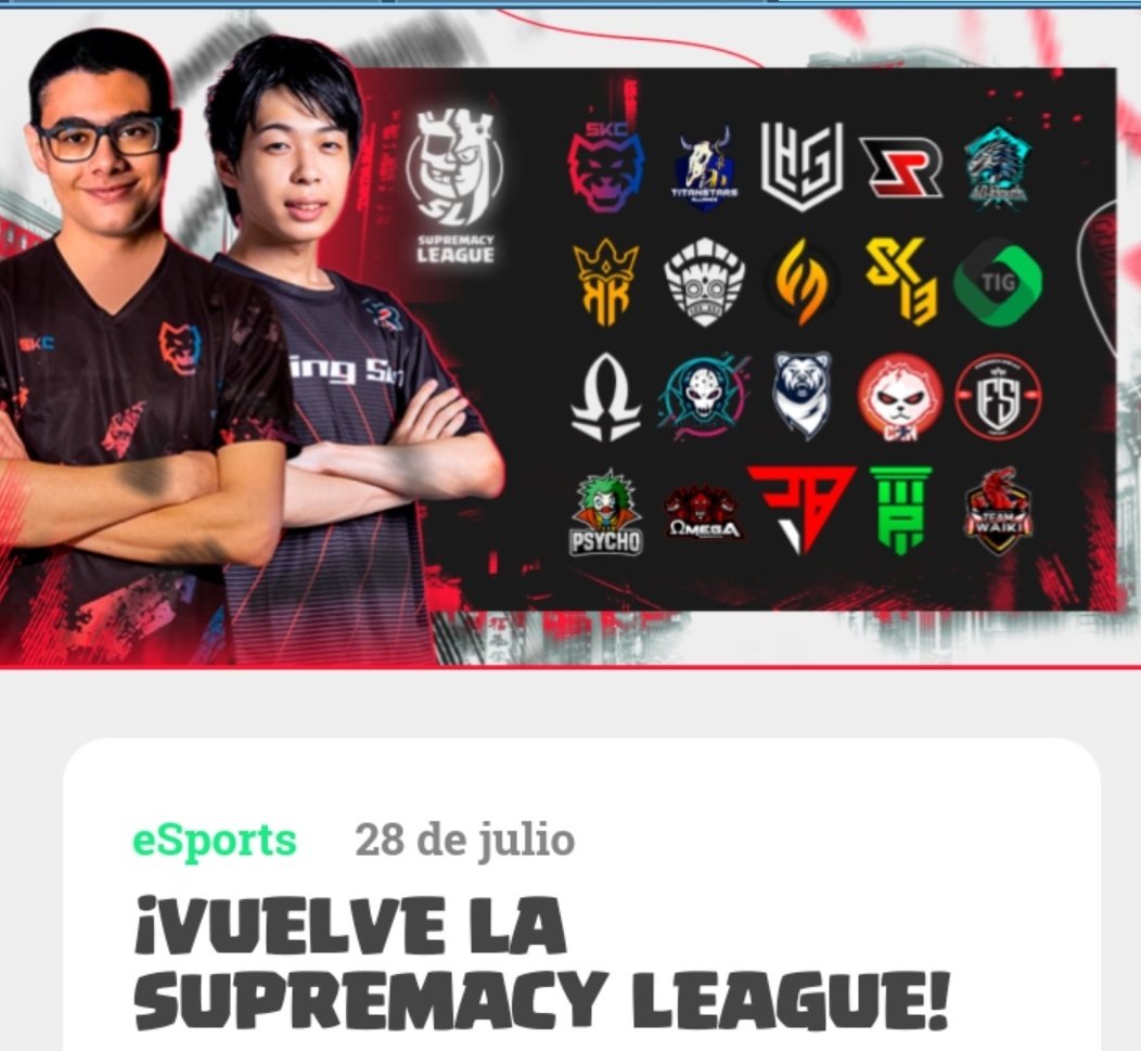 Lo que empezó como una idea entre amigos hoy llega a oídos de <a href="/ClashRoyale/">Clash Royale</a> 
Muy gratificante ver la marca de los reyes y que cada uno de los equipos se den a conocer más.
Ojalá tener más temporadas de este grato evento y porque no un presencial. <a href="/CR_Supremacy/">Supremacy League</a>

#TheRealKing👑