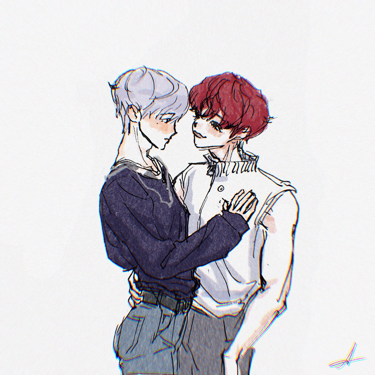 A04230813's tweet photo. OOC but it was fun🧡❤️

#nomin #jaemjen #잼젠 #民诺 https://t.co/jttaaTFThA