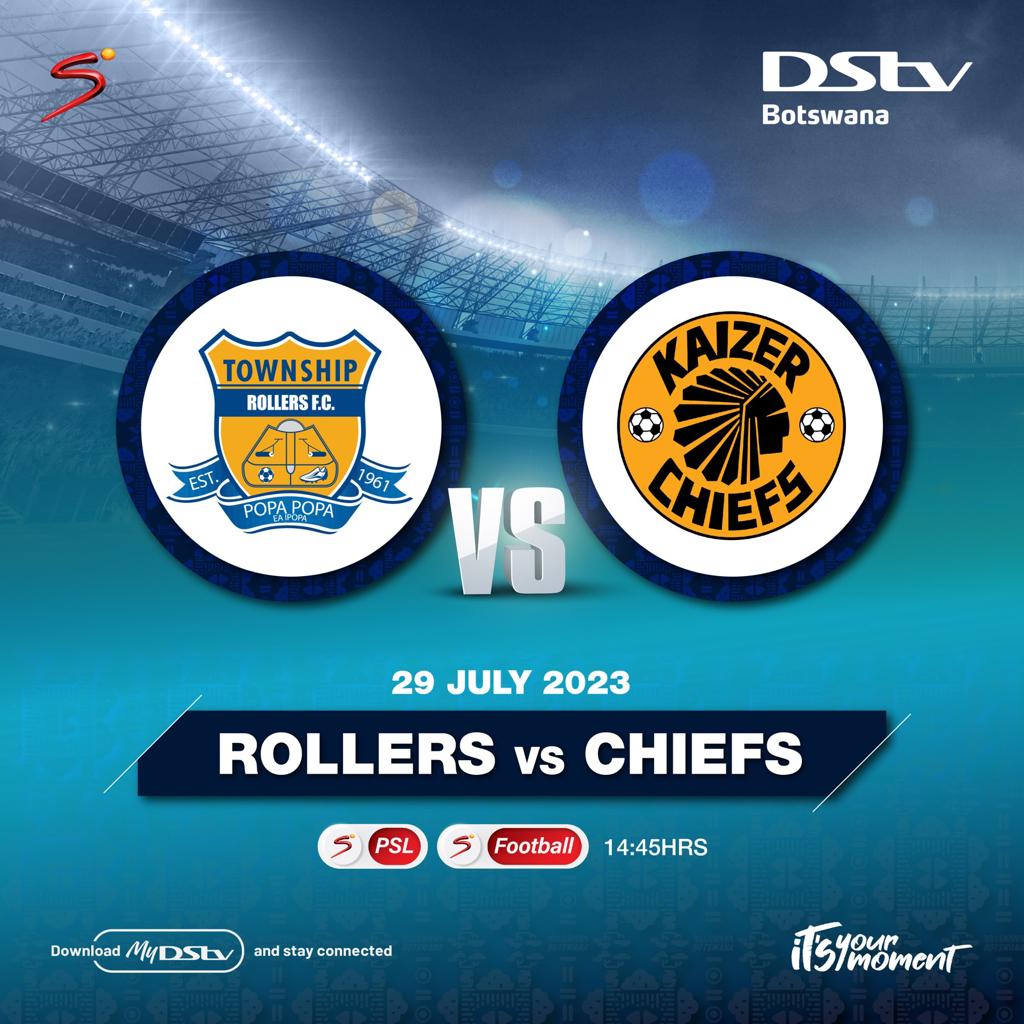 It’s officially ON!!! @rollersfc vs @KaizerChiefs the big game on @DstvLive from Gaborone brought to you by @SuperSportTV 
Saturday 29th from 14:45