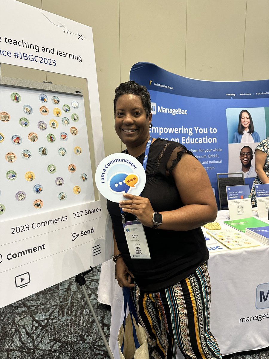 Counsel_GRC's tweet photo. Stopped by the #Managebac booth at #IB2023 https://t.co/bOcQDtA3bT