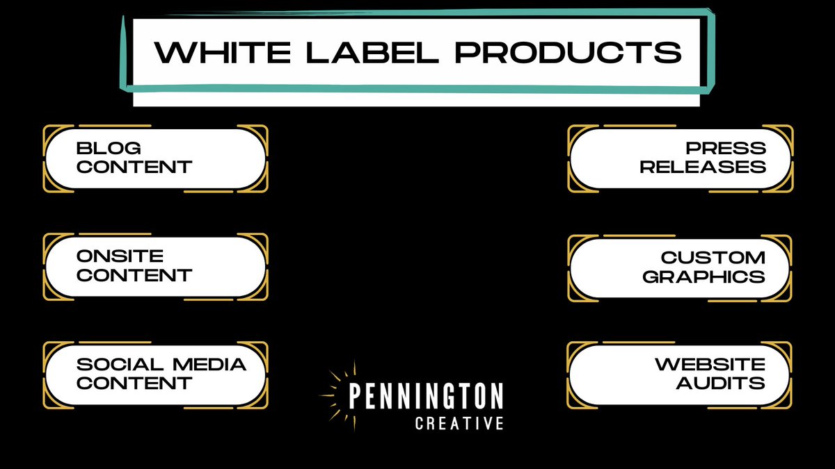 ohthatscreative's tweet photo. Looking for quality white label content marketing services to help your clients build their brands? Partner with Pennington and turn your company into a full-service agency for your clients! #whitelabel #digitalmarketing https://t.co/7Yq17KeGnR https://t.co/VgqHrD3jG7