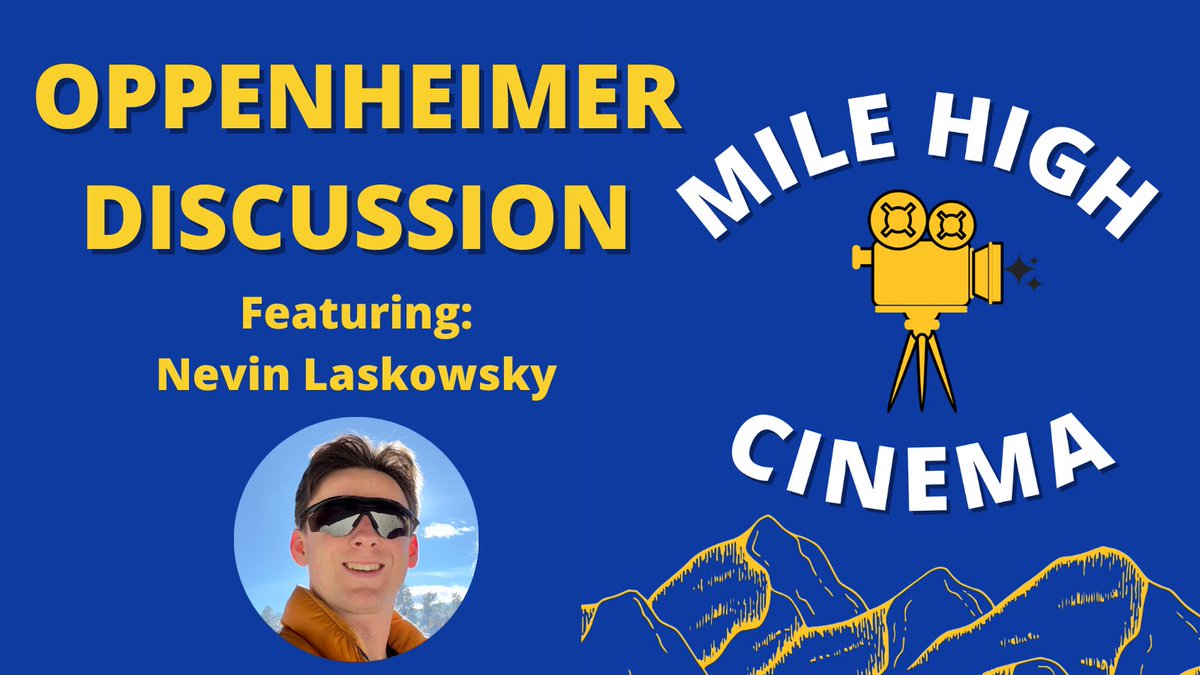 🚨Brand new episode🚨

My cousin Nevin Laskowsky joins me to talk about Christopher Nolan’s latest film #Oppenheimer 

Apple: podcasts.apple.com/us/podcast/mil…

Spotify: open.spotify.com/episode/1h8MfM…