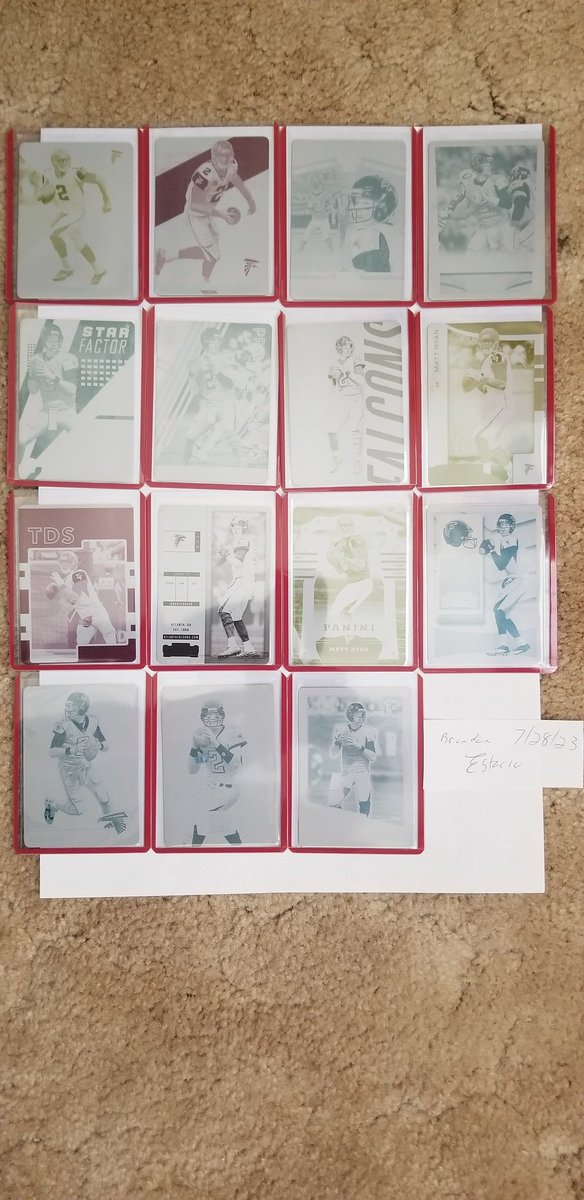 estaciocollect's tweet photo. Matt Ryan printing plates part 2
$40 each obo https://t.co/gSIrULK5F6