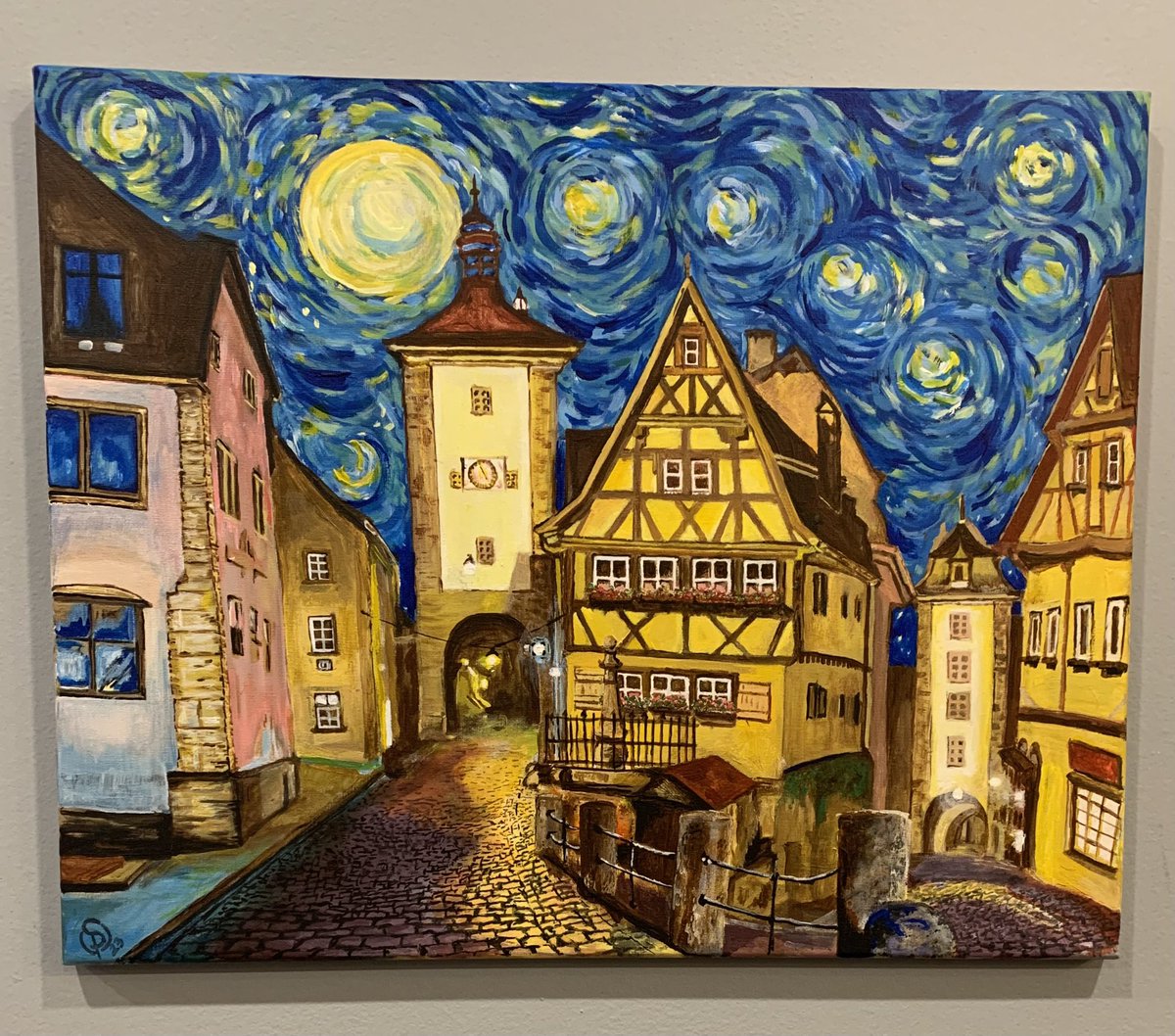 100thMeridianP's tweet photo. Impressionist acrylic painting of Rothenburg ob der Tauber

#acrylicpainting 
#impressionism
#Rothenburg 
#Germany 
#Deutschland https://t.co/BR91bePlz9
