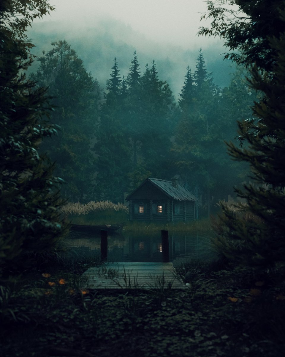 oceanematic_'s tweet photo. A wooden cottage In the lap of Nature. https://t.co/38bVqTAlIK