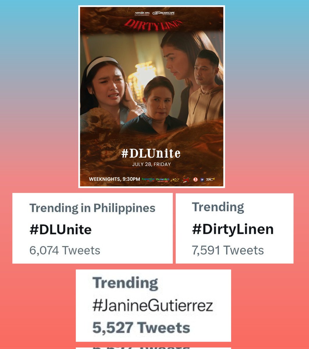 RealPaunine's tweet photo. Thank you so much guys 💕
Happy weekend 😊
#JanineGutierrez 
#DLUnite 
#DirtyLinen Monday to Friday 9:30PM
@janinegutierrez
@DreamscapePH https://t.co/UyygMAtbLV