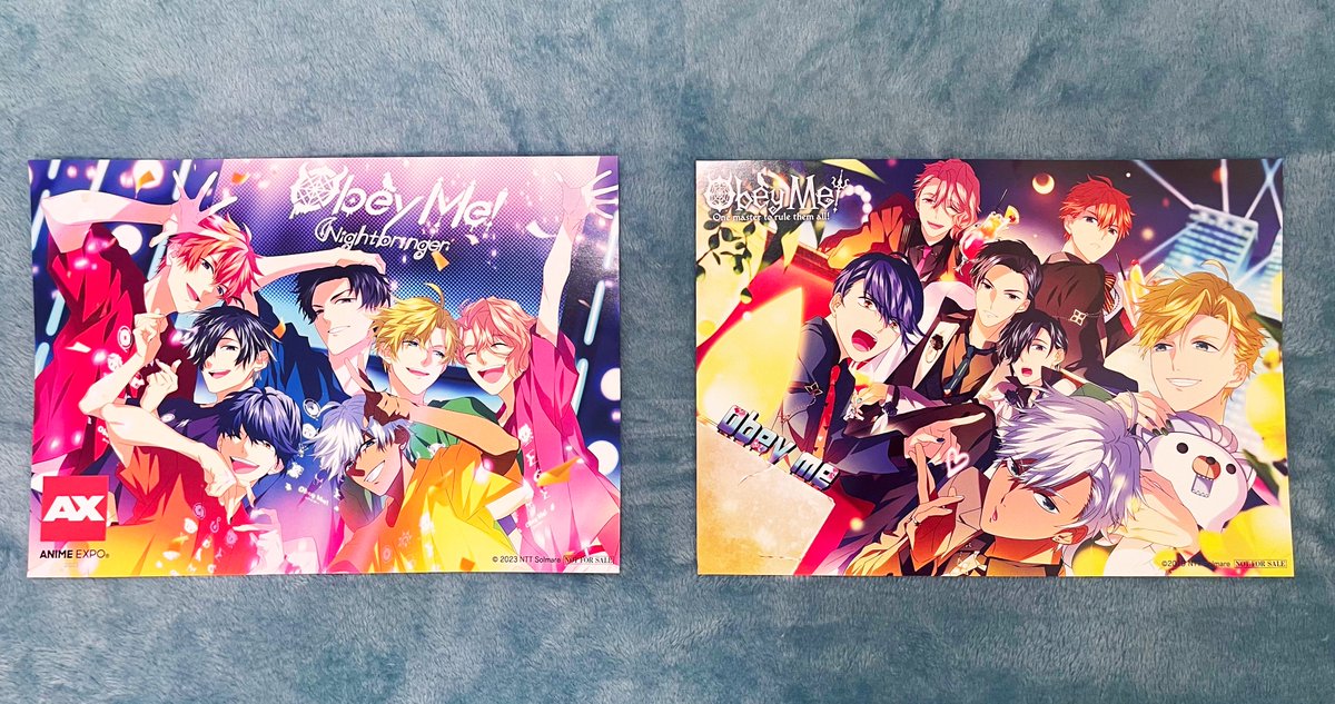 dilftem's tweet photo. #ObeyMeNightbringer Anime Expo Edition Giveaway!
[2 Winners; Ends 8/18]

I have 2 extra Obey Me @ Anime Expo autograph session exclusive posters and want you to have them!

How to win: Like + RT this post! Tell me why you love your favorite character!

I can ship WW!🌎 Good Luck! https://t.co/giMBMynHZY