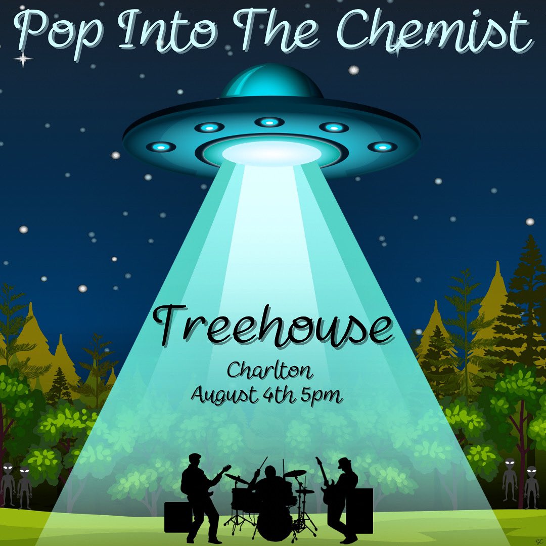 Next Friday we’re landing @TreeHouseBrewCo for a few sets and a few pints. Join us at 5pm! #livemusic #SummerVibes #CraftBeer #popintothechemist #treehousebrewing #⚛️ #🍻