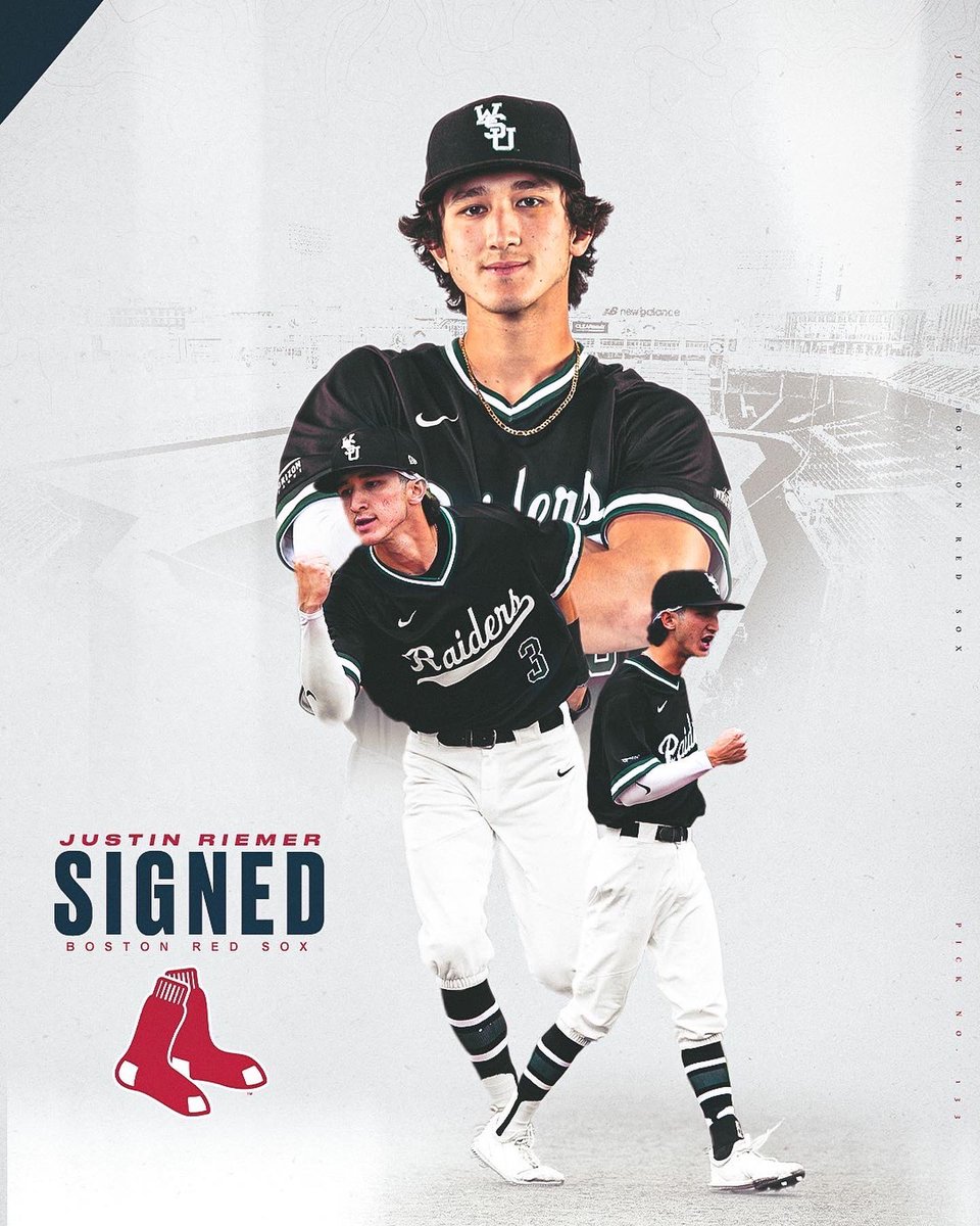 jd_riems's tweet photo. I am proud to say that I have officially signed with the Boston Red Sox! I want to thank my family, advisor, coaches, and teammates for helping me achieve this dream. Thank you to the Red Sox organization for this opportunity and I am excited to see what this journey holds! https://t.co/BuC8WCoG2K