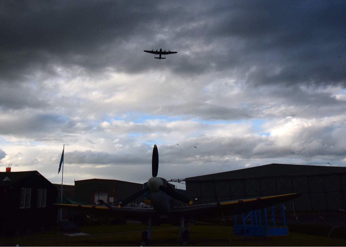 StuartArchibal6's tweet photo. A special thank you to the men and women of the @RAFBBMF  for the superb flypast by the Lancaster at our Invest in the Future VIP event at the Montrose Air Station Museum. 

We trained WW2 Lancaster pilots and your salute to their memory was well received by our VIP guests. https://t.co/mvn1zjChij