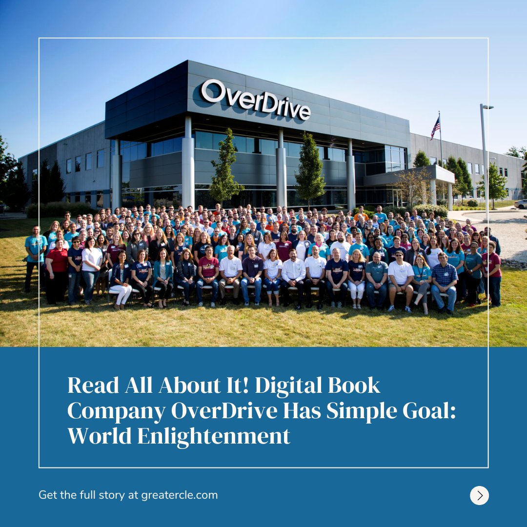 📚🌏 OverDrive Founder & CEO Steve Potash talked recently with @GreaterCLE about the company's mission, history and future. Read the interview: bit.ly/3Khp6aD

@OverDriveSteve #OverDrive #AWorldEnlightenedByReading #ReadingRevolution #GreaterCleveland #KnowledgeIsPower