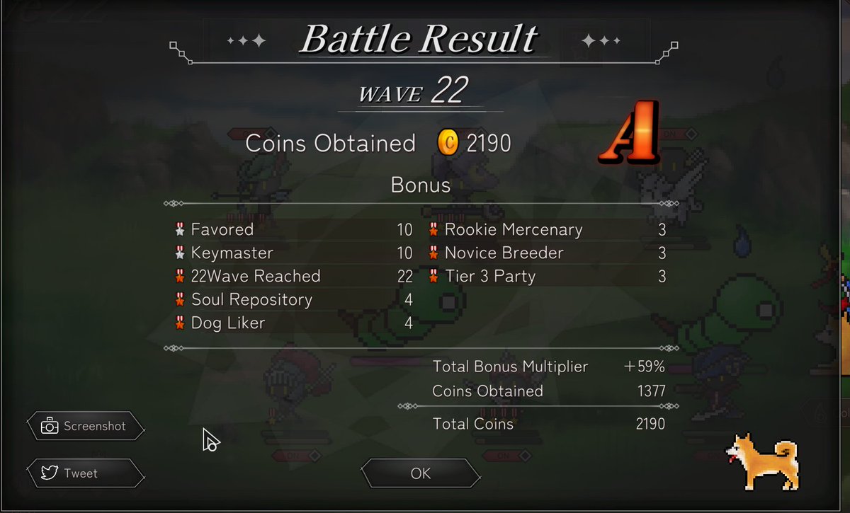4RN4UU's tweet photo. Rank: A ! Score: 2190  #SDTDScore1N_SUN #SoulDogTD https://t.co/6aH31WQBts https://t.co/r1gXwg8lOg