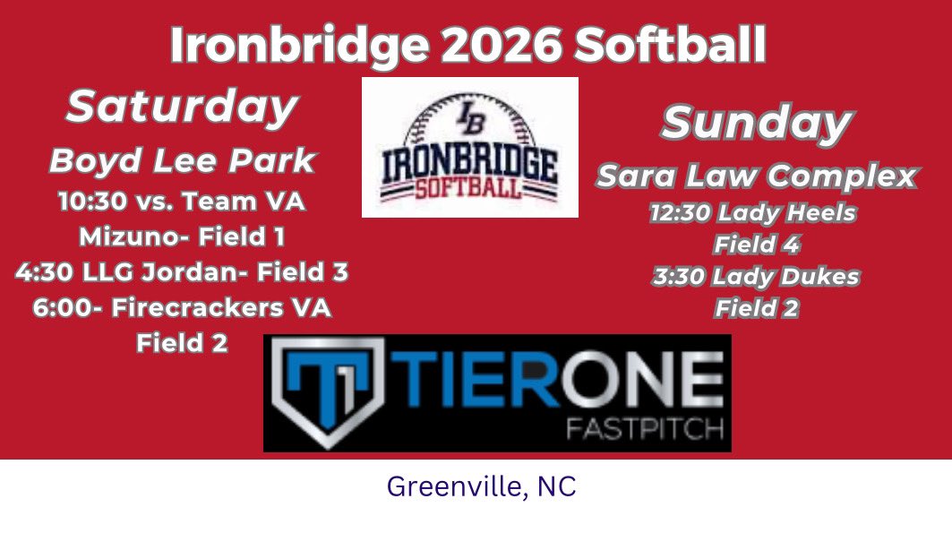 Final summer run in Greenville NC. Let’s end strong! @IB_softball