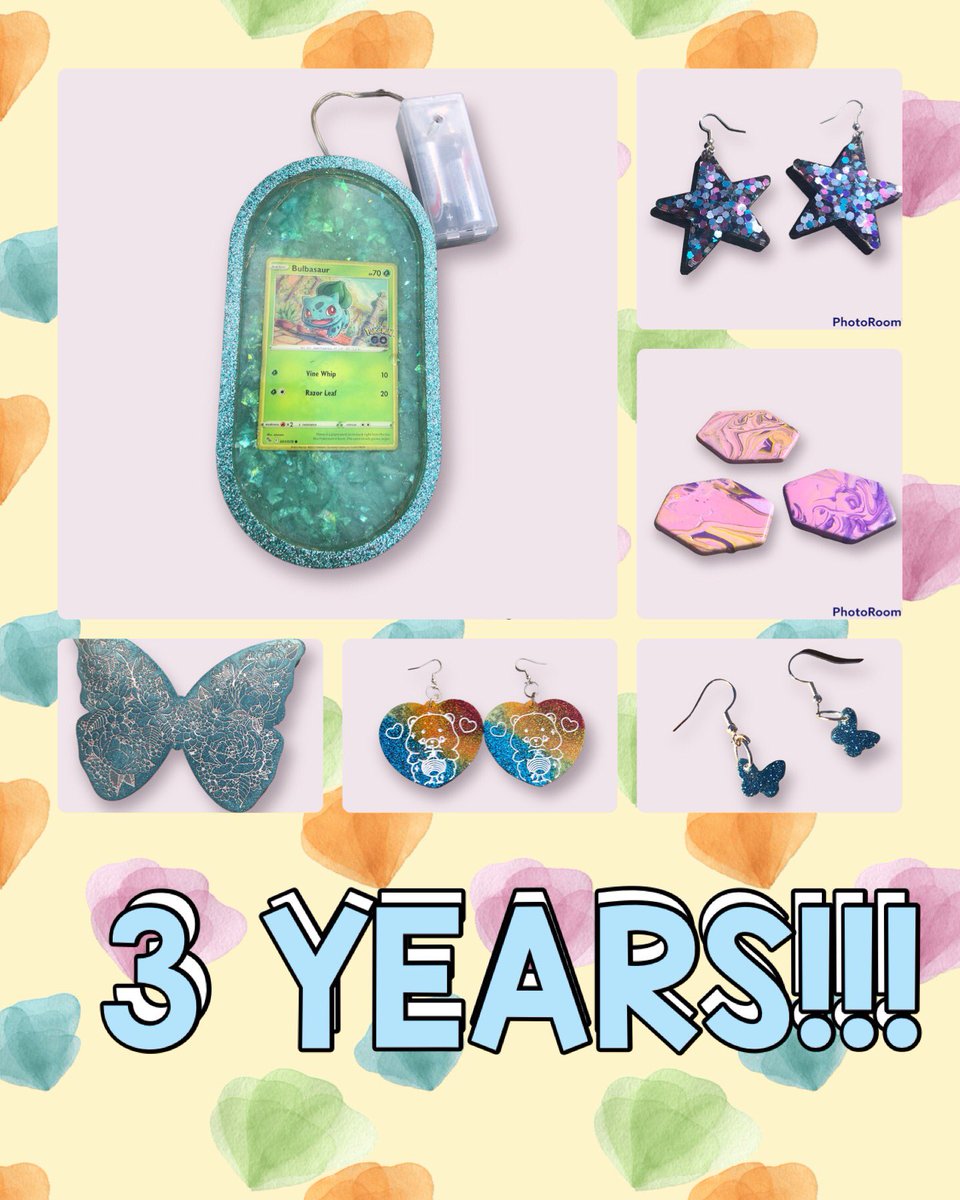 Northwest Angel Arts is officially 3 years old!! Let’s celebrate with a sale! Use code 3YEARS for 20% off your order! 🥳🎉💕

NorthwestAngelArts.BigCartel.Com