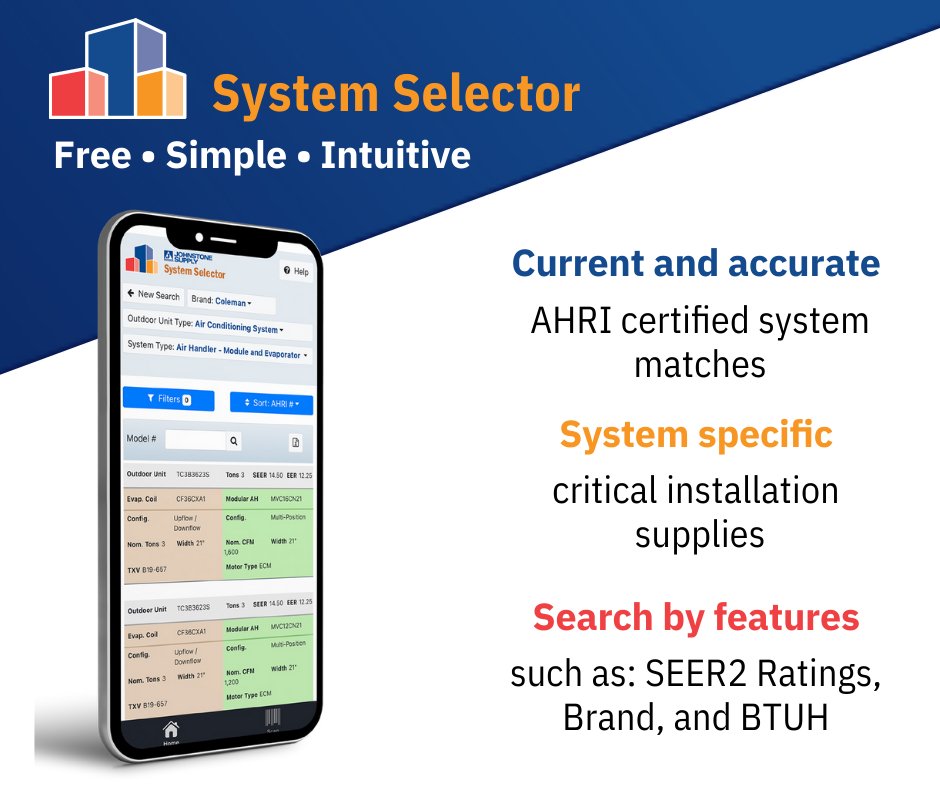 JSVenturaGroup's tweet image. Simple to use, intuitive program that helps you find the right system for the application! Try it out today at the link in our bio. #SystemSelector #TryNow