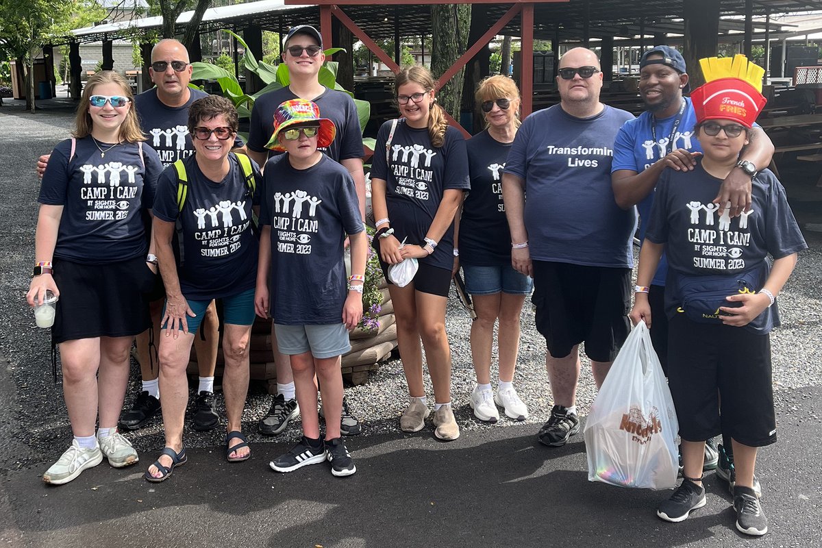 SightsforHope's tweet photo. A firetruck, a sleepover at an amusement park, bacon and Brussels sprouts, community service, and a puppy named Ernie. Here are pictures from the closing week of our Camp I CAN! summer program. #SightsforHope #SeizeIndependenceNow #guidedogs #Erniethepuppy @knoebels https://t.co/OLqDWPUmJ2