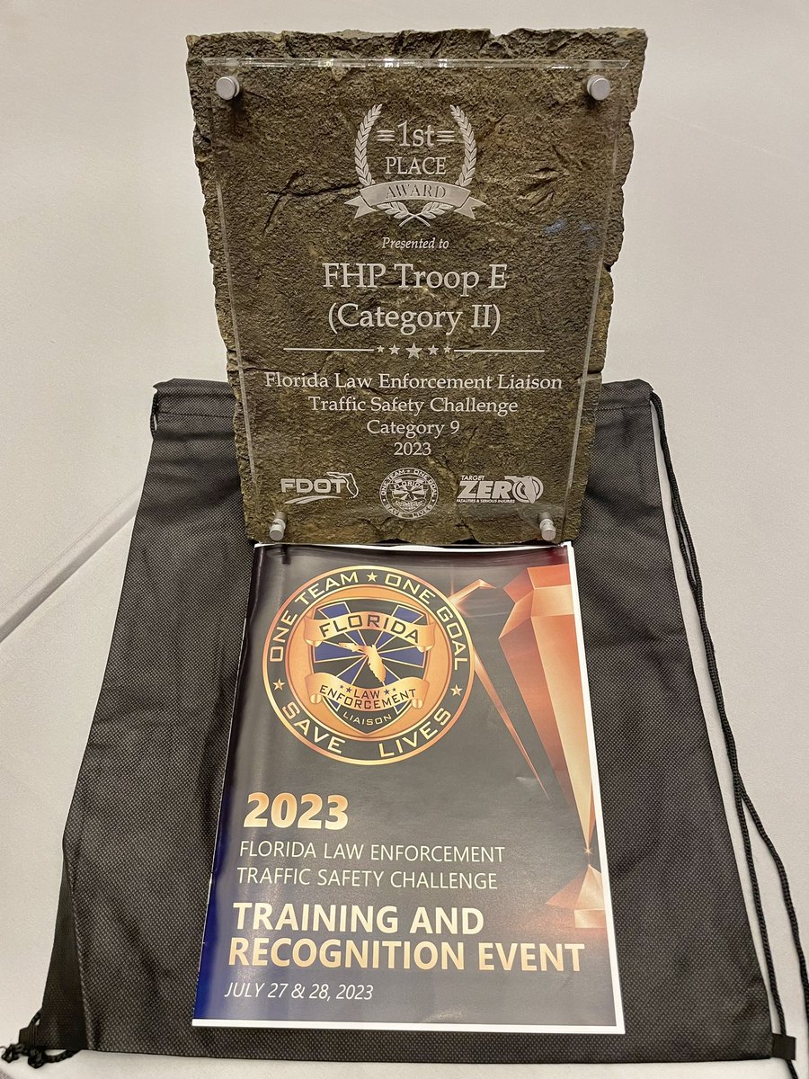 FHP Miami (@fhpmiami) on Twitter photo Major Roger Reyes accepts the 1st place award at the <a href="/FloridaLEL/">Florida LEL Program</a> Traffic Safety Challenge awards ceremony!
Congratulations to all Troop E Members for winning 1st place 🥇🏆👏👏
An honorable recognition for our efforts in saving lives & increasing roadway safety! Major Roger Reyes accepts the 1st place award at the <a href="/FloridaLEL/">Florida LEL Program</a> Traffic Safety Challenge awards ceremony!
Congratulations to all Troop E Members for winning 1st place 🥇🏆👏👏
An honorable recognition for our efforts in saving lives & increasing roadway safety!