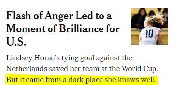 Can we get a re-write on this dumb sexist sub-head <a href="/nytimes/">The New York Times</a>? #Whatyearisit #WWC23